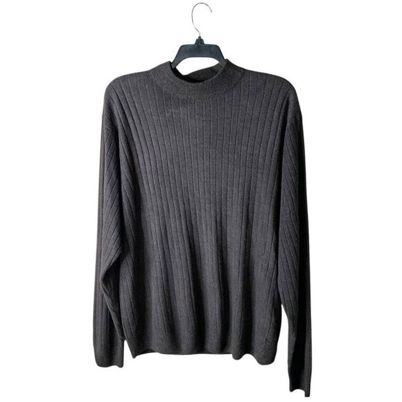Geoffrey Beene Vintage Sweater Mens XXL Long Sleeve Mock Stretch Acrylic Knit - Picture 2 of 5